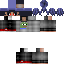 Black skin: raw texture render