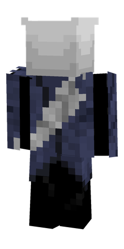 Black skin: body, back render