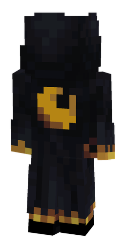 Black skin: body, back render