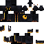 Black skin: raw texture render