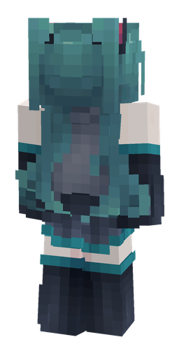 Blue skin: body, back render