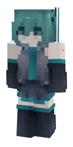 Blue skin: body, front render