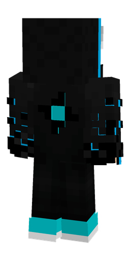 Black skin: body, back render