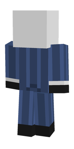 Blue skin: body, back render