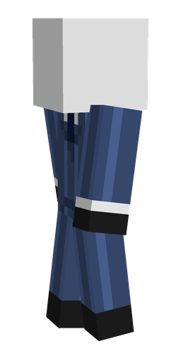 Blue skin: body, left side render