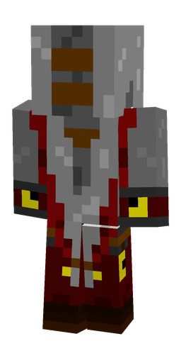 Black skin: body, back render