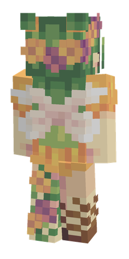 Green skin: body, back render
