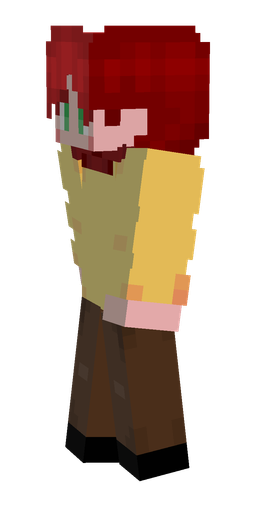 Brown skin: body, left side render