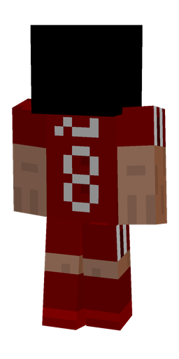 Black skin: body, back render