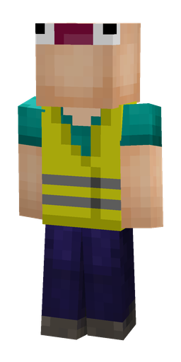 Blue skin: body, front render
