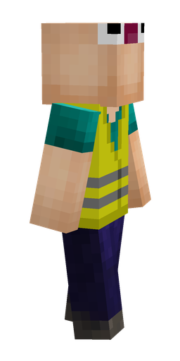 Blue skin: body, right side render