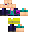 Blue skin: raw texture render