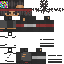 Black skin: raw texture render