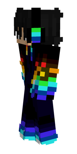 Black skin: body, left side render