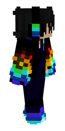 Black skin: body, right side render