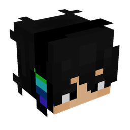 Black skin: head render