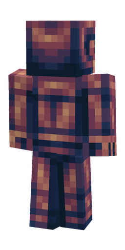 Blue skin: body, back render