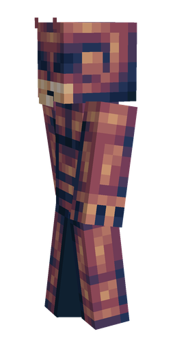 Blue skin: body, left side render
