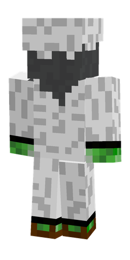 Black skin: body, back render