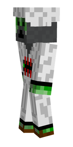 Black skin: body, left side render