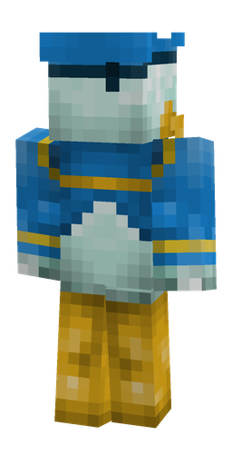 Blue skin: body, back render