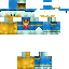Blue skin: raw texture render
