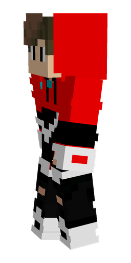 Black skin: body, left side render
