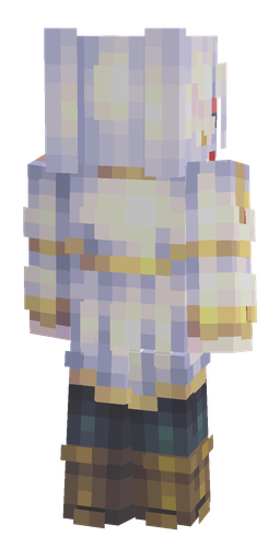 Blue skin: body, back render