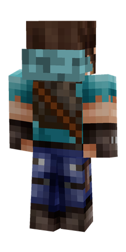 Black skin: body, back render