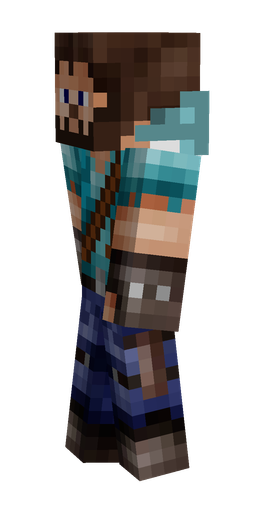 Black skin: body, left side render