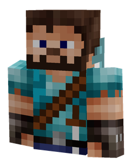 Black skin: bust render