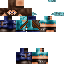 Black skin: raw texture render