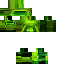 Black skin: raw texture render