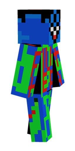 Blue skin: body, right side render