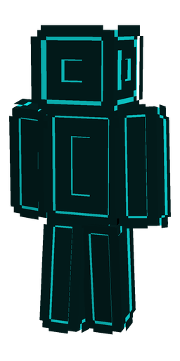 Black skin: body, back render