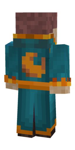 Blue skin: body, back render