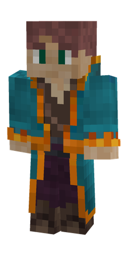 Blue skin: body, front render