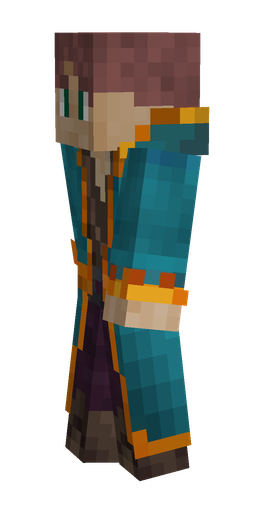 Blue skin: body, left side render