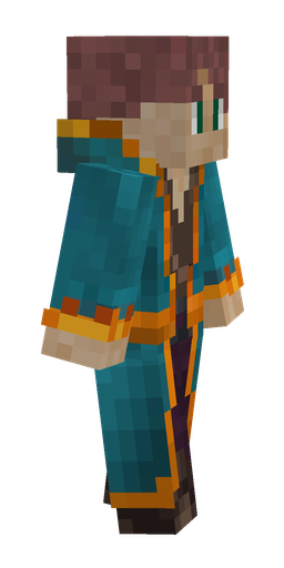 Blue skin: body, right side render