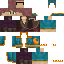 Blue skin: raw texture render