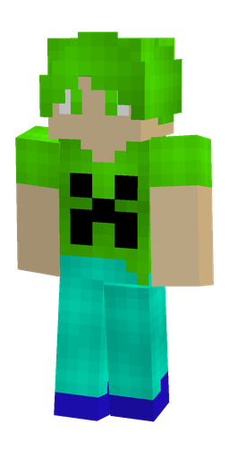 Blue skin: body, front render