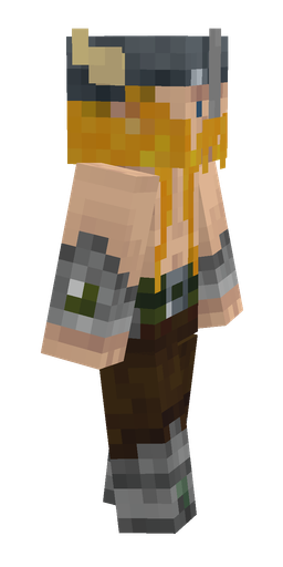 Brown skin: body, right side render