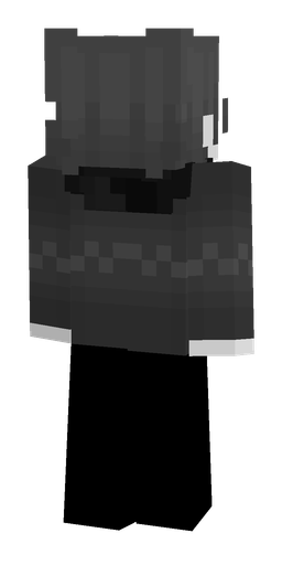 Black skin: body, back render