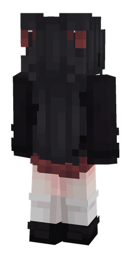 Black skin: body, back render