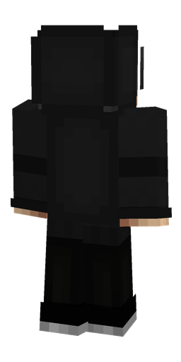 Black skin: body, back render