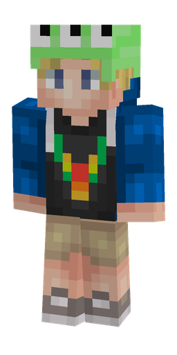 Blue skin: body, front render