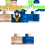 Blue skin: raw texture render