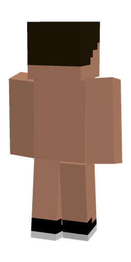 Black skin: body, back render