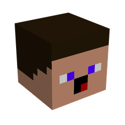 Black skin: head render