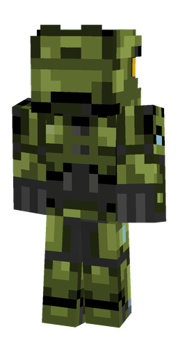 Black skin: body, back render